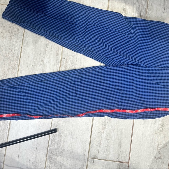 Club Monaco Marie Slim Crop Pants | Size 0 | Blue & Black | Twice Worn - Picture 4 of 5